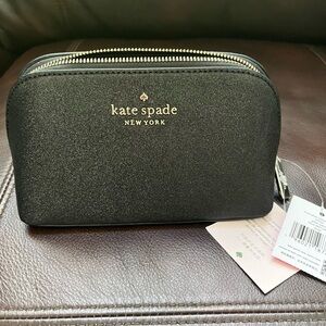Kate Spade Tinsel Glitter Fabric Cosmetic Pouch
